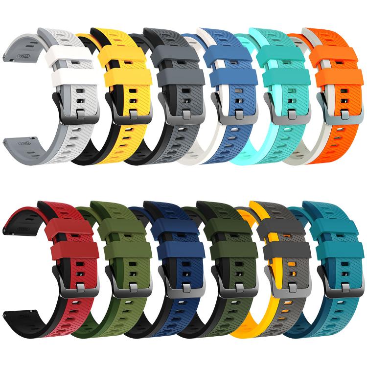 Cinturino per orologio in silicone bicolore con fibbia Phantom Sky Shadow Pin Buckle., 22mm
