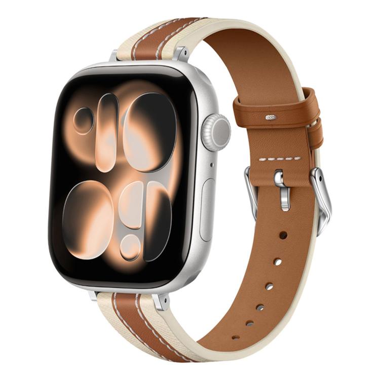 Cinturino per orologio in vera pelle con cuciture composite, For Apple Watch 46mm / 49mm / 45mm / 44mm, For Apple Watch 42mm / 41mm / 40mm / 38mm