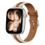 Cinturino per orologio in vera pelle con cuciture composite, For Apple Watch 46mm / 49mm / 45mm / 44mm, For Apple Watch 42mm / 41mm / 40mm / 38mm