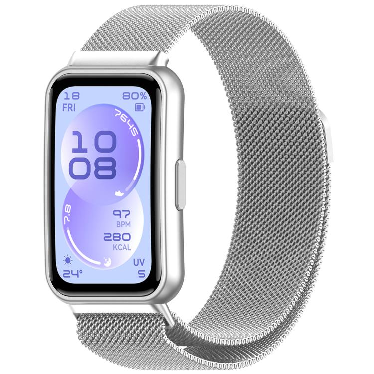 Cinturino per orologio Milanese magnetico in metallo, For Huawei Band 11 / Band 11 Pro