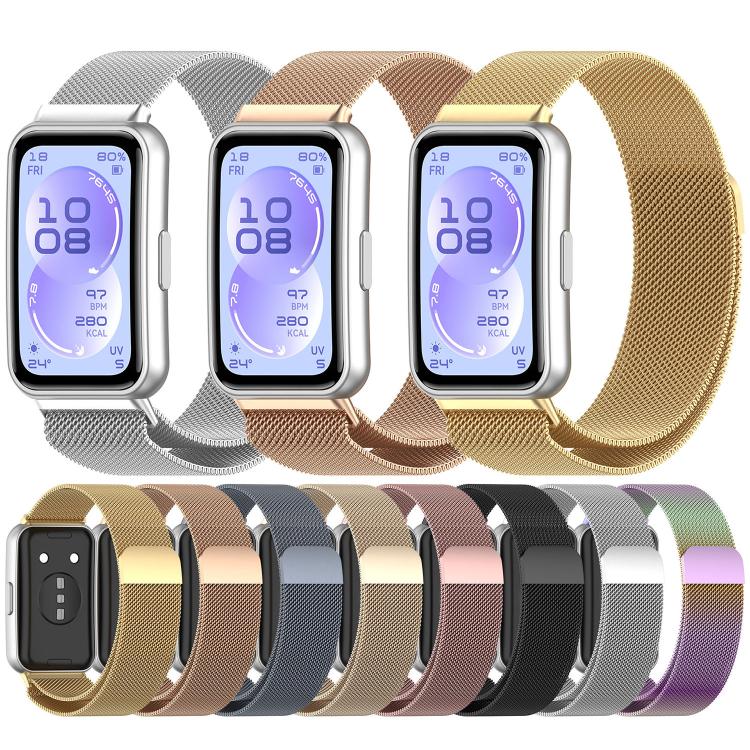Cinturino per orologio Milanese magnetico in metallo, For Huawei Band 11 / Band 11 Pro