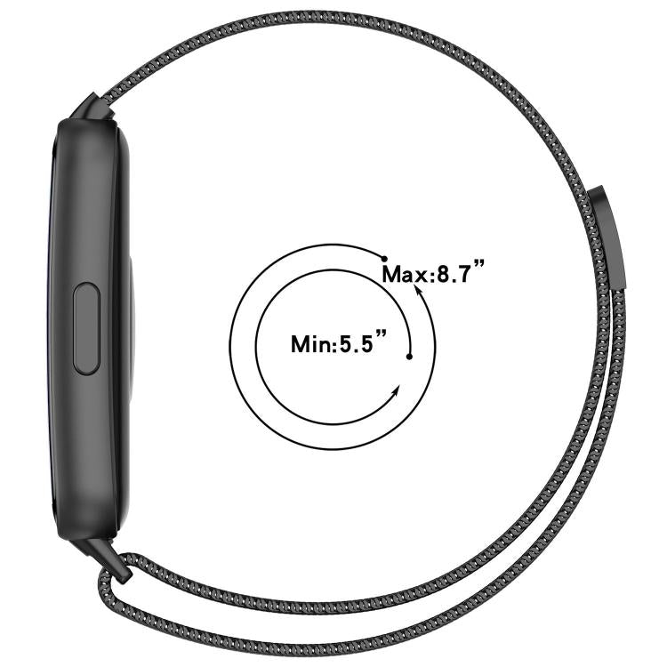 Cinturino per orologio Milanese magnetico in metallo, For Huawei Band 11 / Band 11 Pro