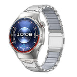Cinturino per orologio Mecha Knight con chiusura magnetica e inserti in silicone in lega di titanio, 22mm