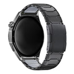 Cinturino per orologio in lega di titanio con fibbia a tartaruga Mecha Knight e inserti in silicone., 22mm