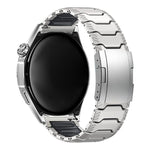 Cinturino per orologio in lega di titanio con fibbia a tartaruga Mecha Knight e inserti in silicone., 22mm