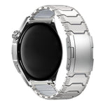 Cinturino per orologio in lega di titanio con fibbia a tartaruga Mecha Knight e inserti in silicone., 22mm