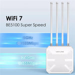 WAVLINK BE5100 WN573HBE2 With 8dBi High Gain Antenna IP67 Waterproof WiFi 7 Outdoor Router, US Plug, EU Plug, UK Plug, AU Plug