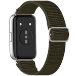 Cinturino per orologio in nylon intrecciato elastico con fibbia scorrevole., For Huawei Band 11 / Band 11 Pro