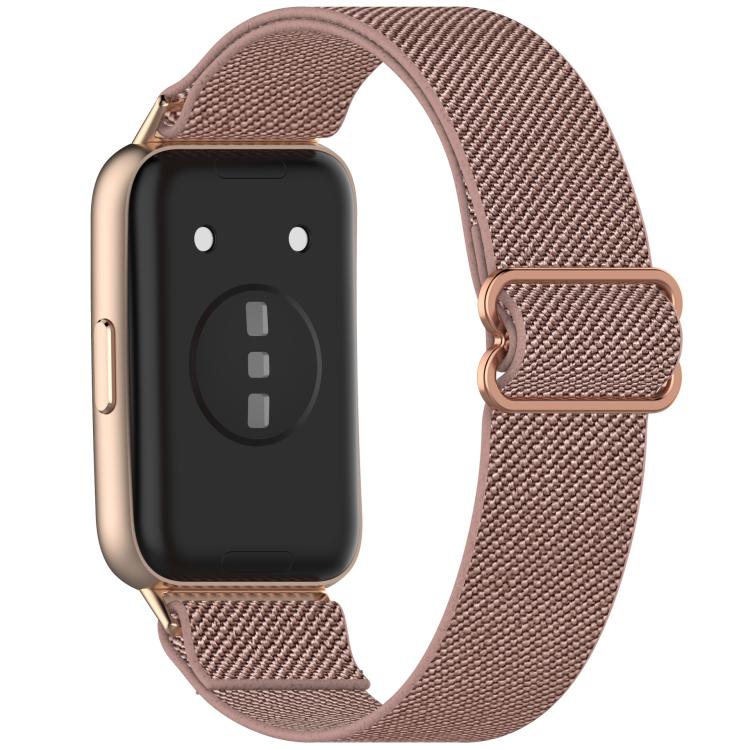 Cinturino per orologio in nylon intrecciato elastico con fibbia scorrevole., For Huawei Band 11 / Band 11 Pro