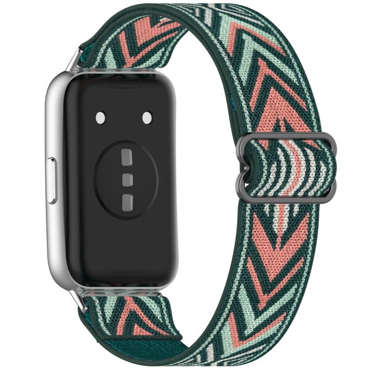 Cinturino per orologio in nylon intrecciato elastico con fibbia scorrevole., For Huawei Band 11 / Band 11 Pro