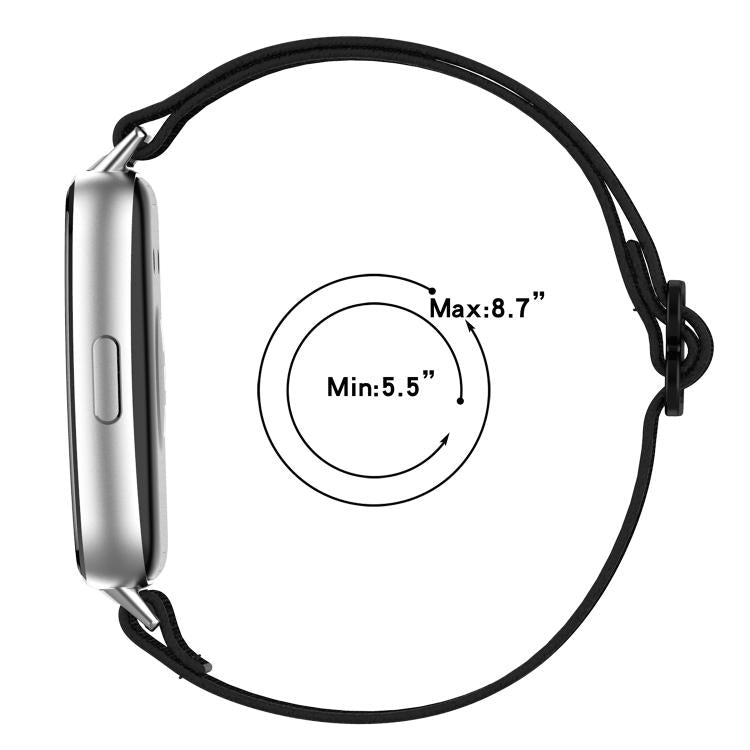 Cinturino per orologio in nylon intrecciato elastico con fibbia scorrevole., For Huawei Band 11 / Band 11 Pro