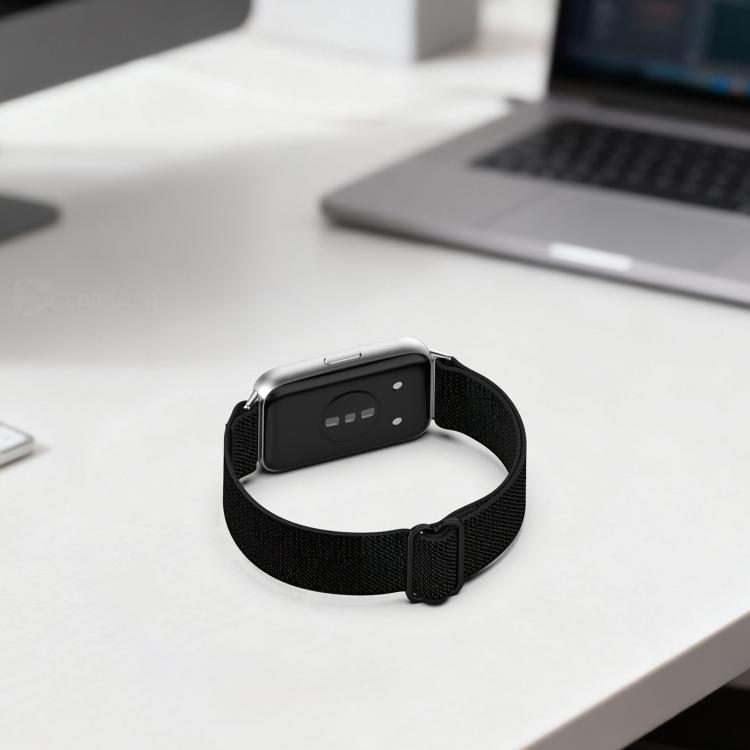 Cinturino per orologio in nylon intrecciato elastico con fibbia scorrevole., For Huawei Band 11 / Band 11 Pro