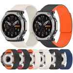 Cinturino per orologio magnetico in silicone con texture plissettata., For Amazfit T-Rex Ultra 2