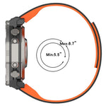 Cinturino per orologio magnetico in silicone con texture plissettata., For Amazfit T-Rex Ultra 2