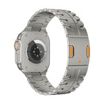 Cinturino per orologio Iron Man in metallo di titanio magnetico, For Apple Watch 46mm / 49mm / 45mm / 44mm