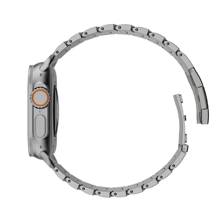 Cinturino per orologio Iron Man in metallo di titanio magnetico, For Apple Watch 46mm / 49mm / 45mm / 44mm