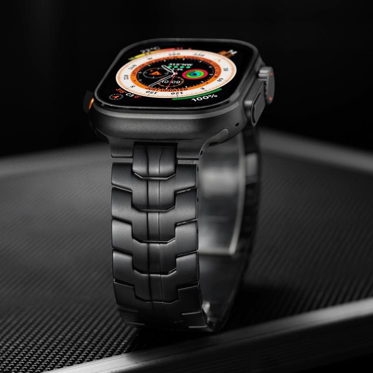 Cinturino per orologio Iron Man in metallo di titanio magnetico, For Apple Watch 46mm / 49mm / 45mm / 44mm