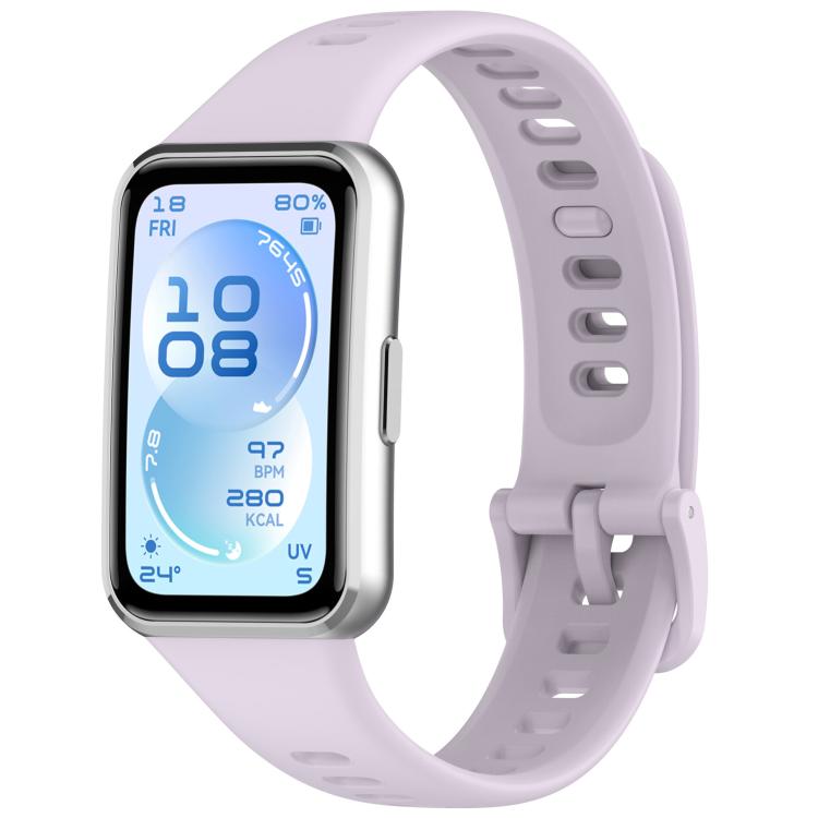 Cinturino per orologio in silicone lucido a tinta unita., For Huawei Band 11 / Band 11 Pro