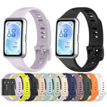 Cinturino per orologio in silicone lucido a tinta unita., For Huawei Band 11 / Band 11 Pro