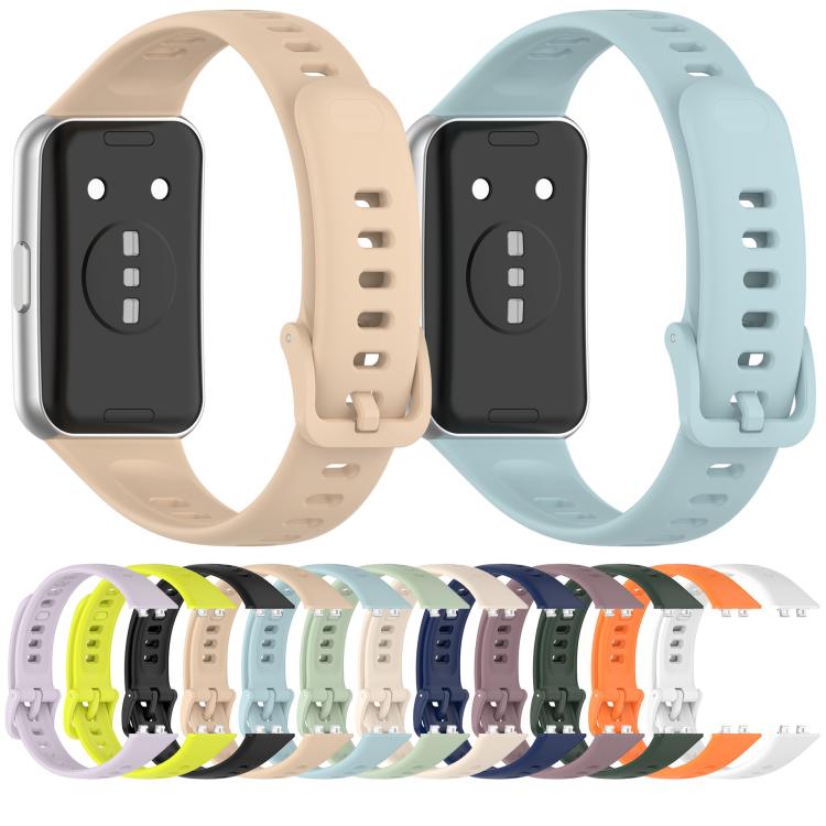Cinturino per orologio in silicone lucido a tinta unita., For Huawei Band 11 / Band 11 Pro