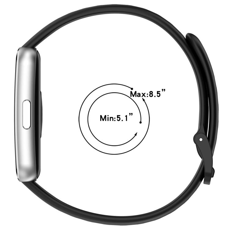 Cinturino per orologio in silicone lucido a tinta unita., For Huawei Band 11 / Band 11 Pro