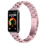 Cinturino sottile in acciaio inossidabile con tre perline per orologio., For Huawei Band 11 / Band 11 Pro