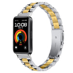 Cinturino sottile in acciaio inossidabile con tre perline per orologio., For Huawei Band 11 / Band 11 Pro