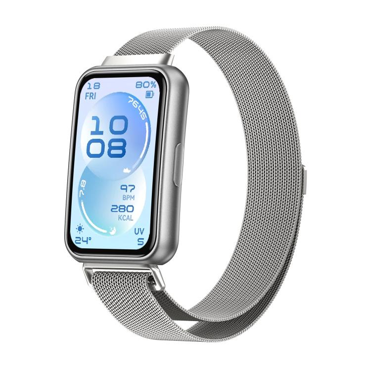 Cinturino per orologio Milanese magnetico in acciaio inossidabile, For Huawei Band 11 / Band 11 Pro