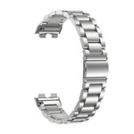 Cinturino per orologio in metallo di acciaio inossidabile con tre perline, For Huawei Band 11 / Band 11 Pro