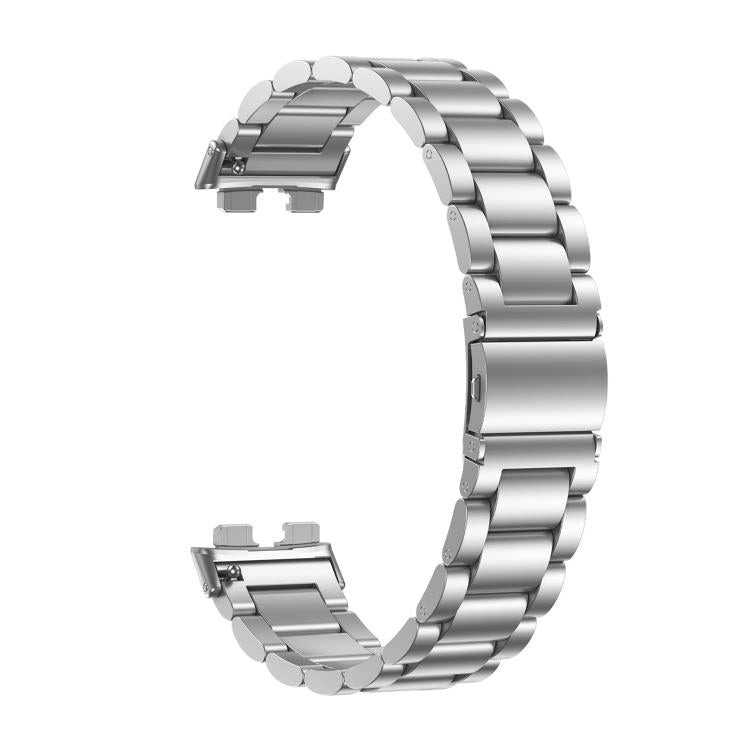 Cinturino per orologio in metallo di acciaio inossidabile con tre perline, For Huawei Band 11 / Band 11 Pro
