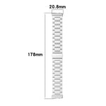 Cinturino per orologio in metallo di acciaio inossidabile con tre perline, For Huawei Band 11 / Band 11 Pro