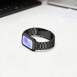 Cinturino per orologio in metallo di acciaio inossidabile con tre perline, For Huawei Band 11 / Band 11 Pro