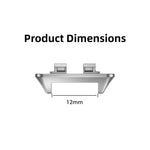 Una coppia di connettori per cinturino per orologio con testa in lega metallica da 12 mm, For Huawei Band 11 / Band 11 Pro