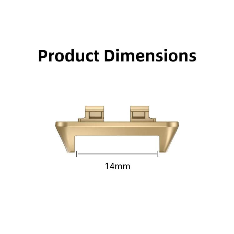 Una coppia di connettori per cinturino per orologio con testa in lega metallica da 14 mm, For Huawei Band 11 / Band 11 Pro