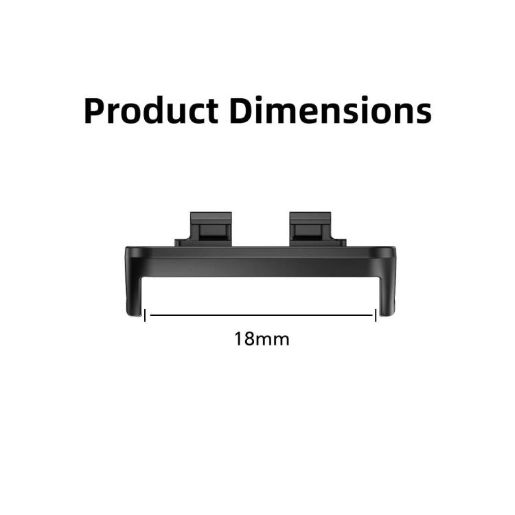 Una coppia di connettori per cinturino per orologio con testa in lega metallica da 18 mm, For Huawei Band 11 / Band 11 Pro