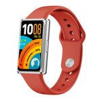 Cinturino per orologio in silicone tinta unita con fibbia inversa lucida, For Huawei Band 11 / Band 11 Pro