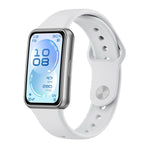 Cinturino per orologio in silicone tinta unita con fibbia inversa lucida, For Huawei Band 11 / Band 11 Pro