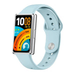 Cinturino per orologio in silicone tinta unita con fibbia inversa lucida, For Huawei Band 11 / Band 11 Pro