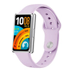 Cinturino per orologio in silicone tinta unita con fibbia inversa lucida, For Huawei Band 11 / Band 11 Pro