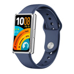Cinturino per orologio in silicone tinta unita con fibbia inversa lucida, For Huawei Band 11 / Band 11 Pro
