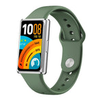 Cinturino per orologio in silicone tinta unita con fibbia inversa lucida, For Huawei Band 11 / Band 11 Pro