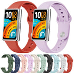 Cinturino per orologio in silicone tinta unita con fibbia inversa lucida, For Huawei Band 11 / Band 11 Pro