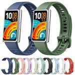 Cinturino per orologio in silicone a tinta unita con texture concava, For Huawei Band 11 / Band 11 Pro