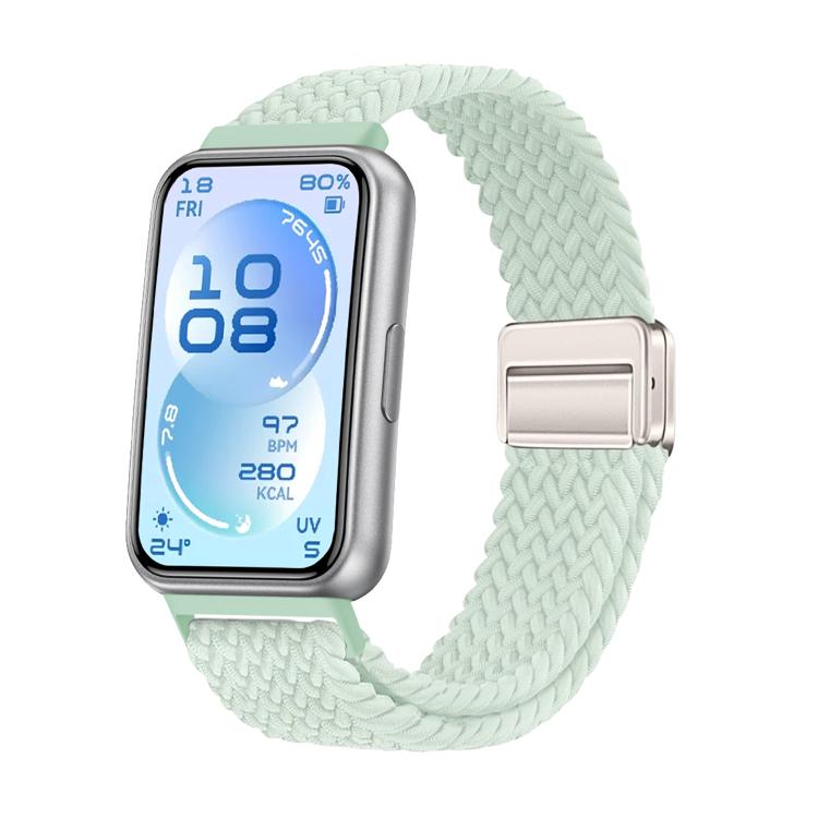 Cinturino per orologio in nylon intrecciato elastico con fibbia magnetica., For Huawei Band 11 / Band 11 Pro