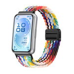 Cinturino per orologio in nylon intrecciato elastico con fibbia magnetica., For Huawei Band 11 / Band 11 Pro