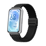 Cinturino per orologio in nylon intrecciato elastico con fibbia magnetica., For Huawei Band 11 / Band 11 Pro
