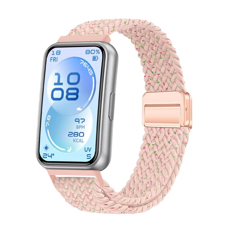 Cinturino per orologio in nylon intrecciato elastico con fibbia magnetica., For Huawei Band 11 / Band 11 Pro