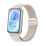 Cinturino per orologio in nylon intrecciato elastico con fibbia magnetica., For Huawei Band 11 / Band 11 Pro