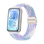Cinturino per orologio in nylon intrecciato elastico con fibbia magnetica., For Huawei Band 11 / Band 11 Pro