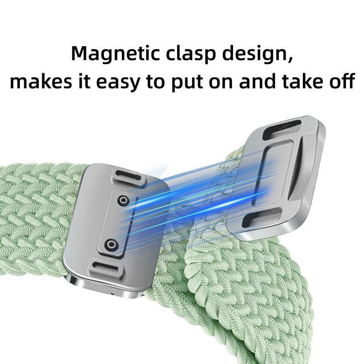 Cinturino per orologio in nylon intrecciato elastico con fibbia magnetica., For Huawei Band 11 / Band 11 Pro